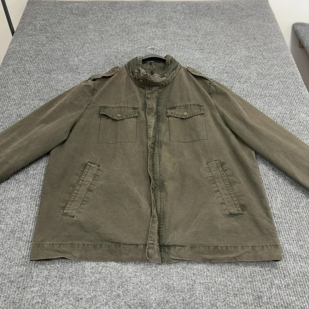 Levis Jacket Mens 2XL Green Cotton Military Utility Mock Neck Field Gorpcore